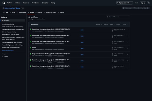 GitHub Actions workflows