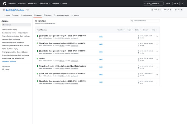 GitHub Actions workflows