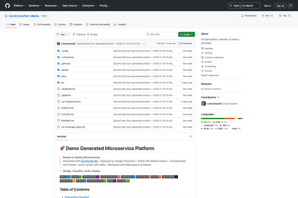 QuickCodeNet/demo on GitHub