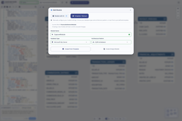 Add module from template