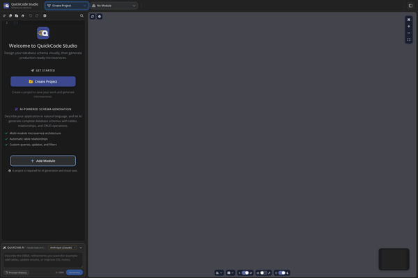 Empty project state