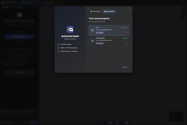 My projects list