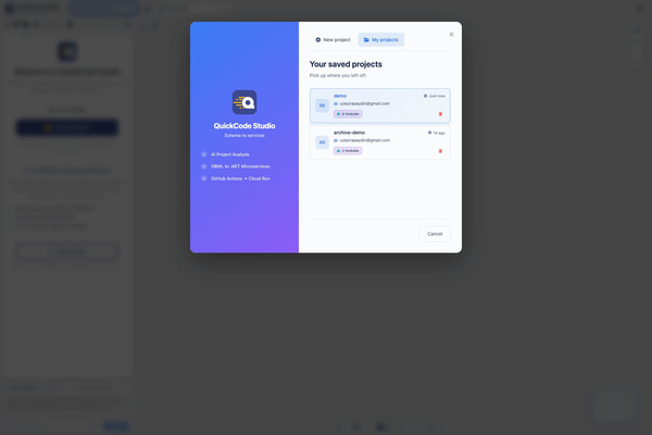 My projects list