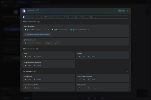 Studio cloud generation pipeline in progress