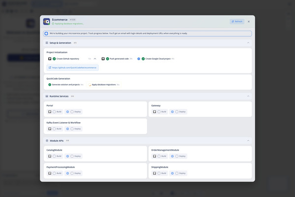 Studio cloud generation pipeline in progress